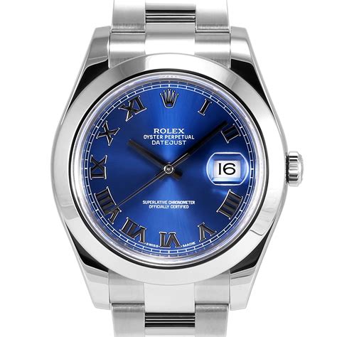 rolex datejust blue roman 2018|Rolex Datejust ii roman numerals.